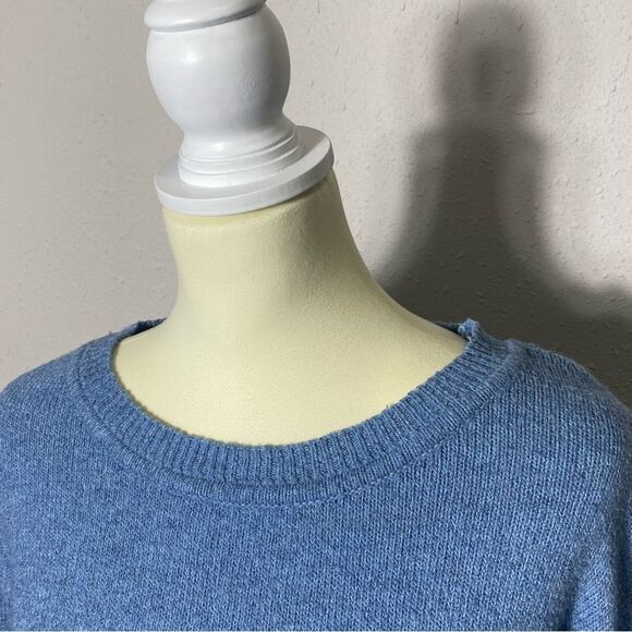 Ellen Tracy Long Sleeve Blue Pullover Crewneck Sweater Women's Size Small - Picture 12 of 16